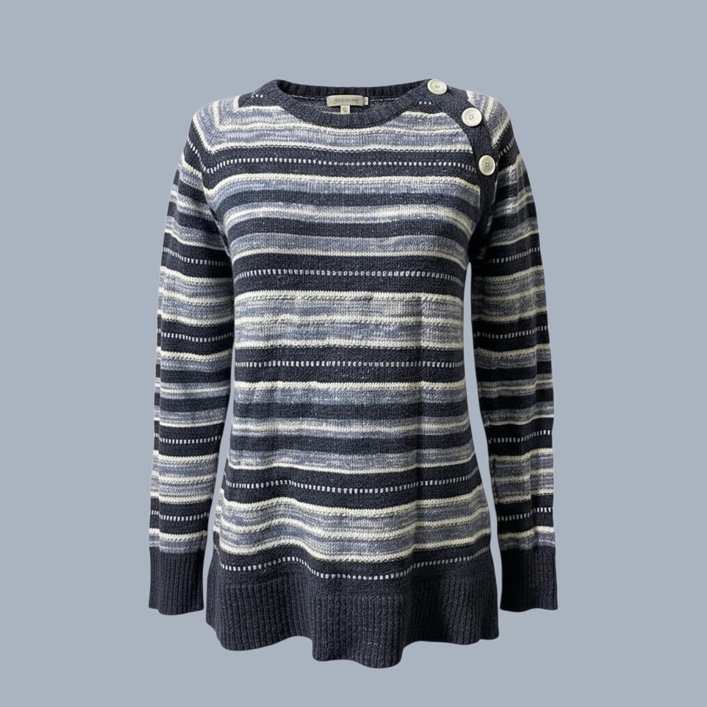 Chaps Petite Striped Sweater